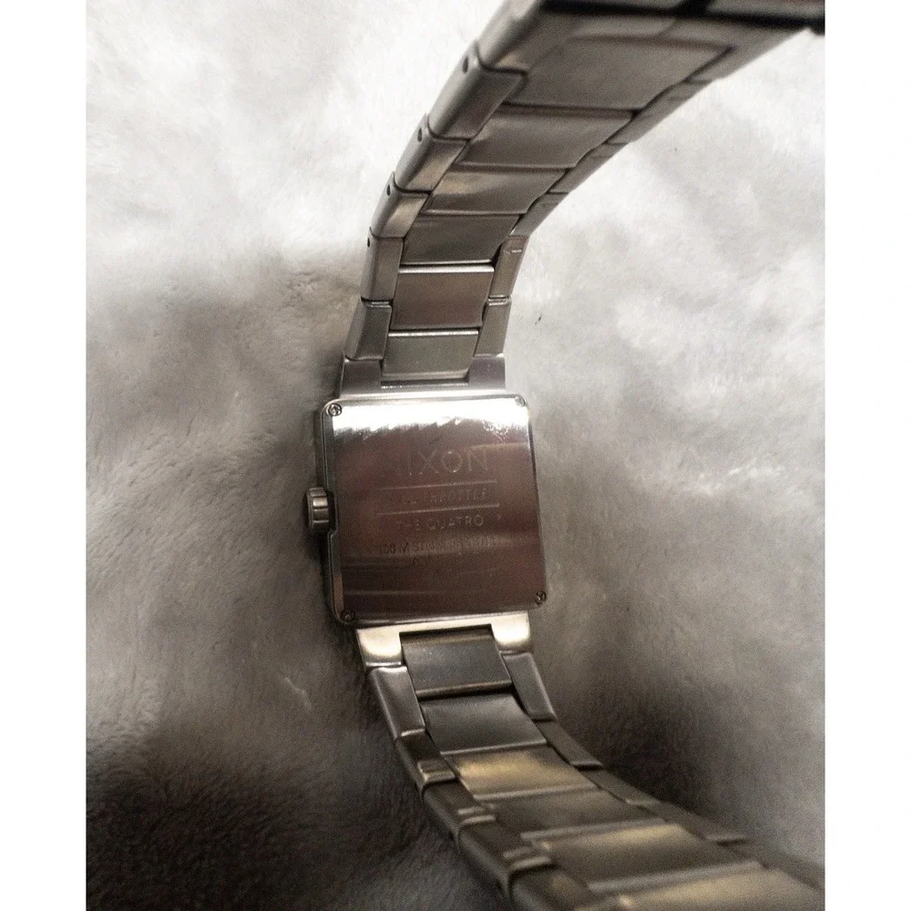 Nixon The Quatro Full Throttle Mens 36mm Mens Silver Watch